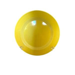 1 Dinner Plate Homer Laughlin Yellow Harlequin Vintage USA 10"